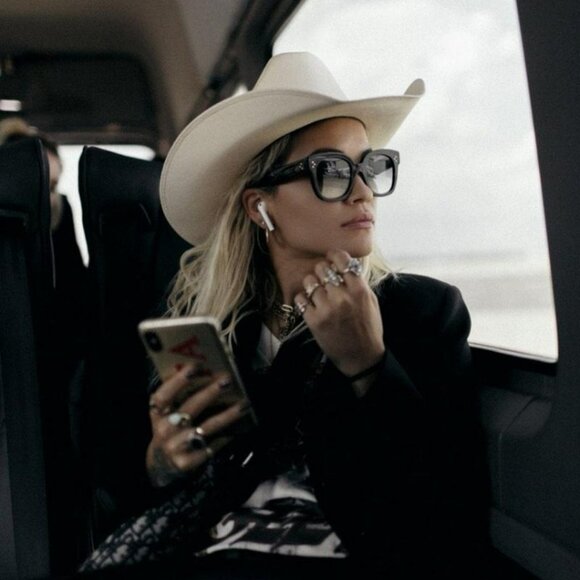 Celine 3 DOTS Women Sunglasses Black Grey Gradient Cl4002UN 01B NEW AUTHENTIC - Picture 13 of 13